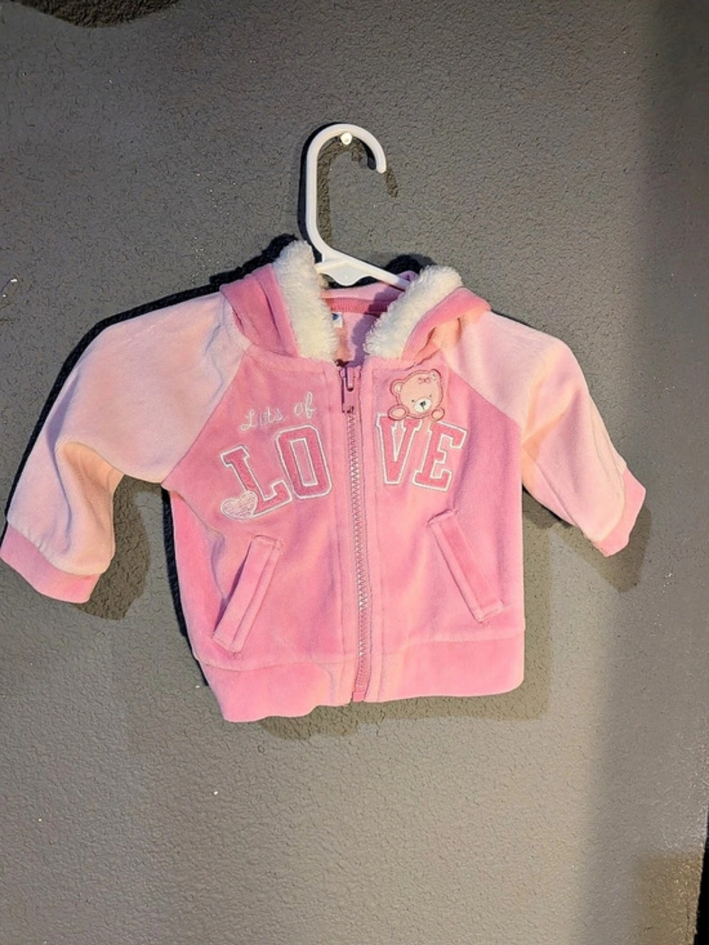 Kids Pink Zip Jacket Like New
